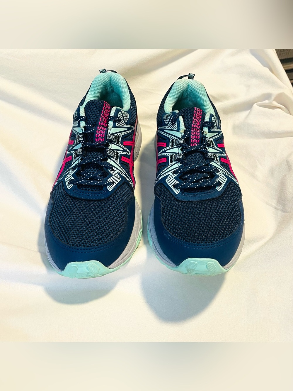 ASICS Gel-Venture 8 Running Shoes  (1012B231) - Blue/Pink/Aqua - Womens Size 10W